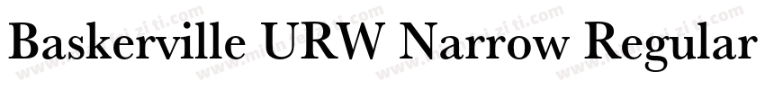 Baskerville URW Narrow Regular字体转换